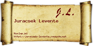 Juracsek Levente névjegykártya